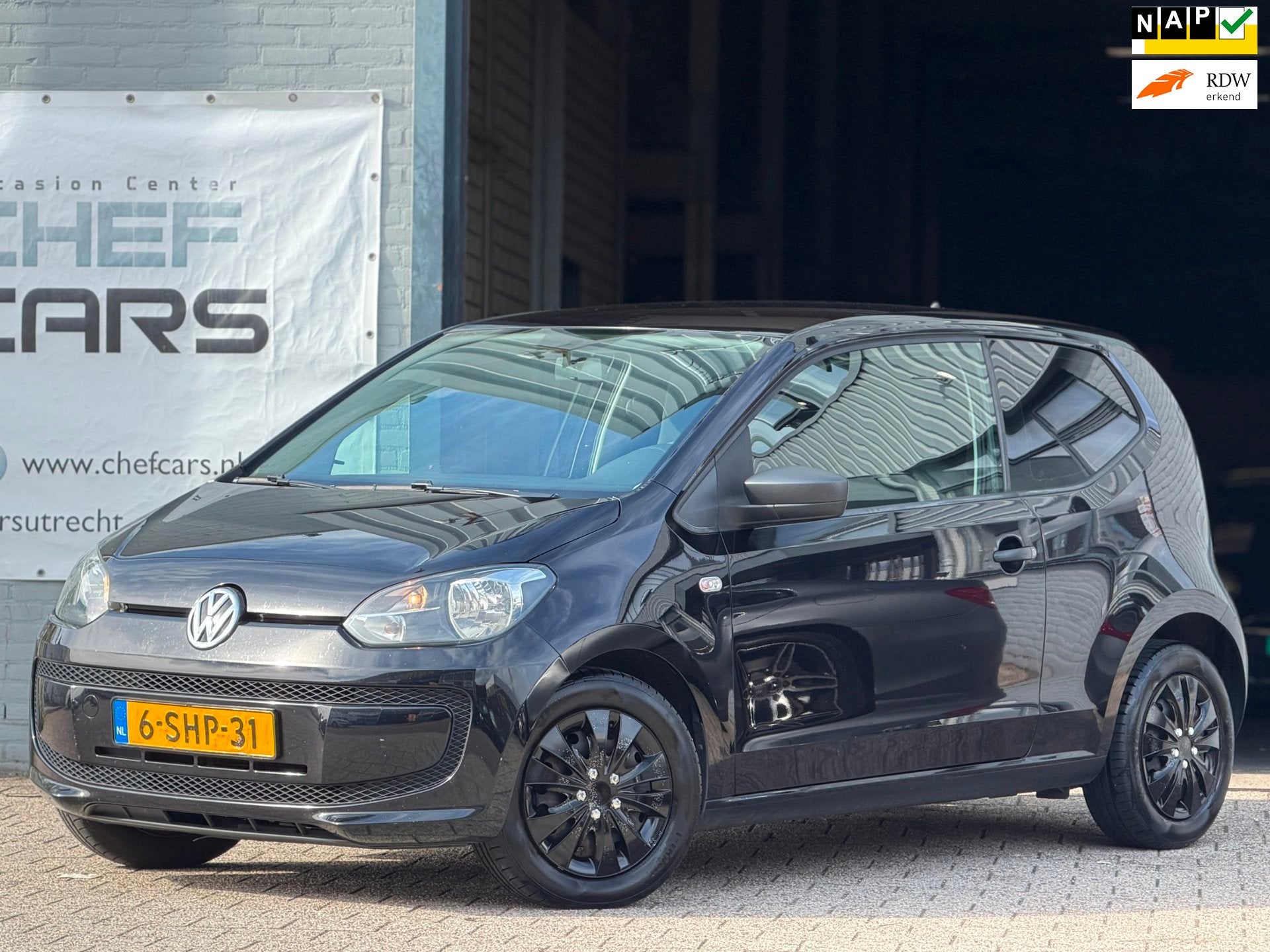 Volkswagen Up! 1.0|NAP|AIRCO|NIEUWEAPK|NIEUWEBEURT|BOEKJES!, Voorwielaandrijving, Euro 5, Stof, Gebruikt