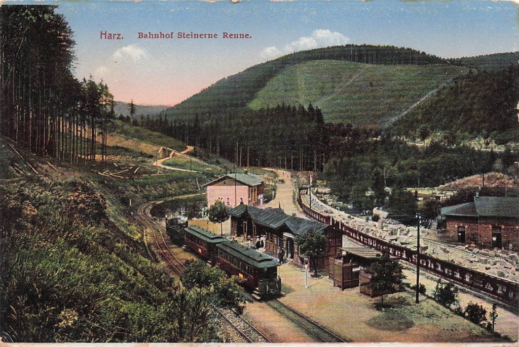 703-226-041 Harz Bahnhof Steinerne Renne, Ophalen of Verzenden, Voor 1920, Duitsland