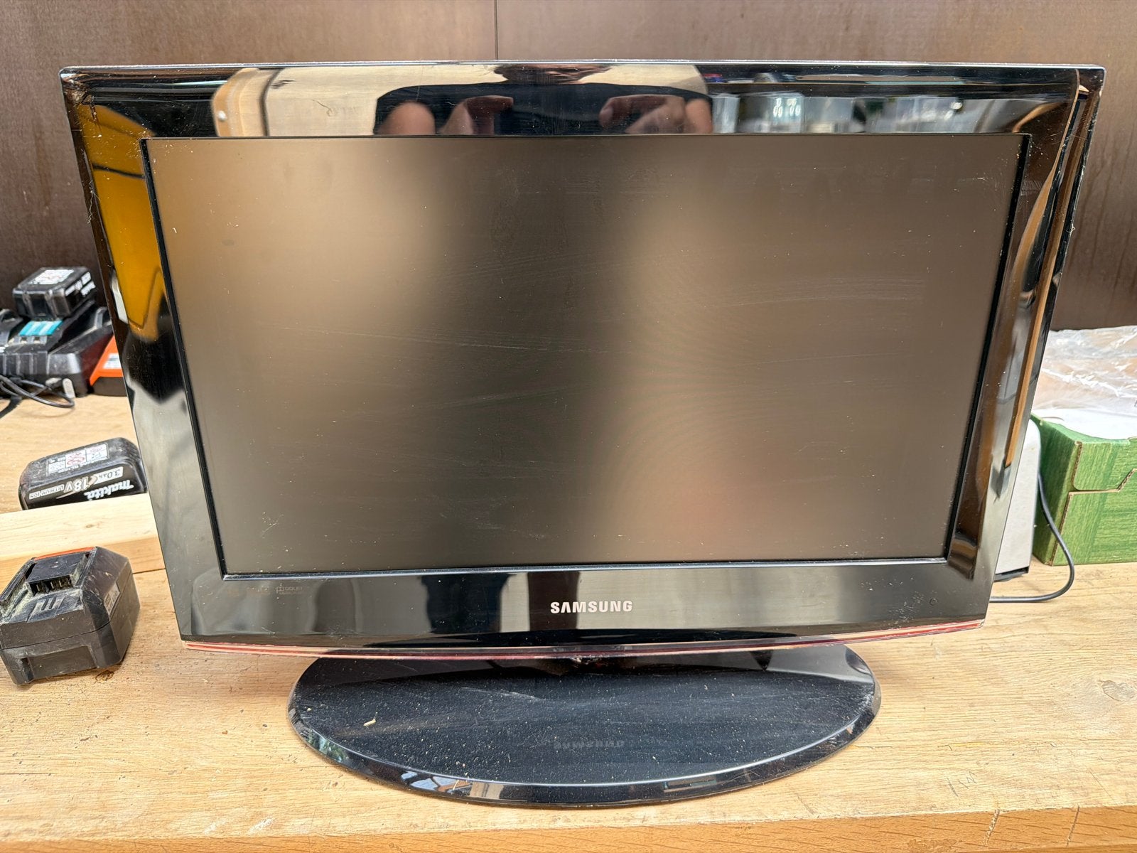 Samsung LE22B450C4W 22 inch LCD TV, Ophalen, Gebruikt, 50 Hz, Samsung