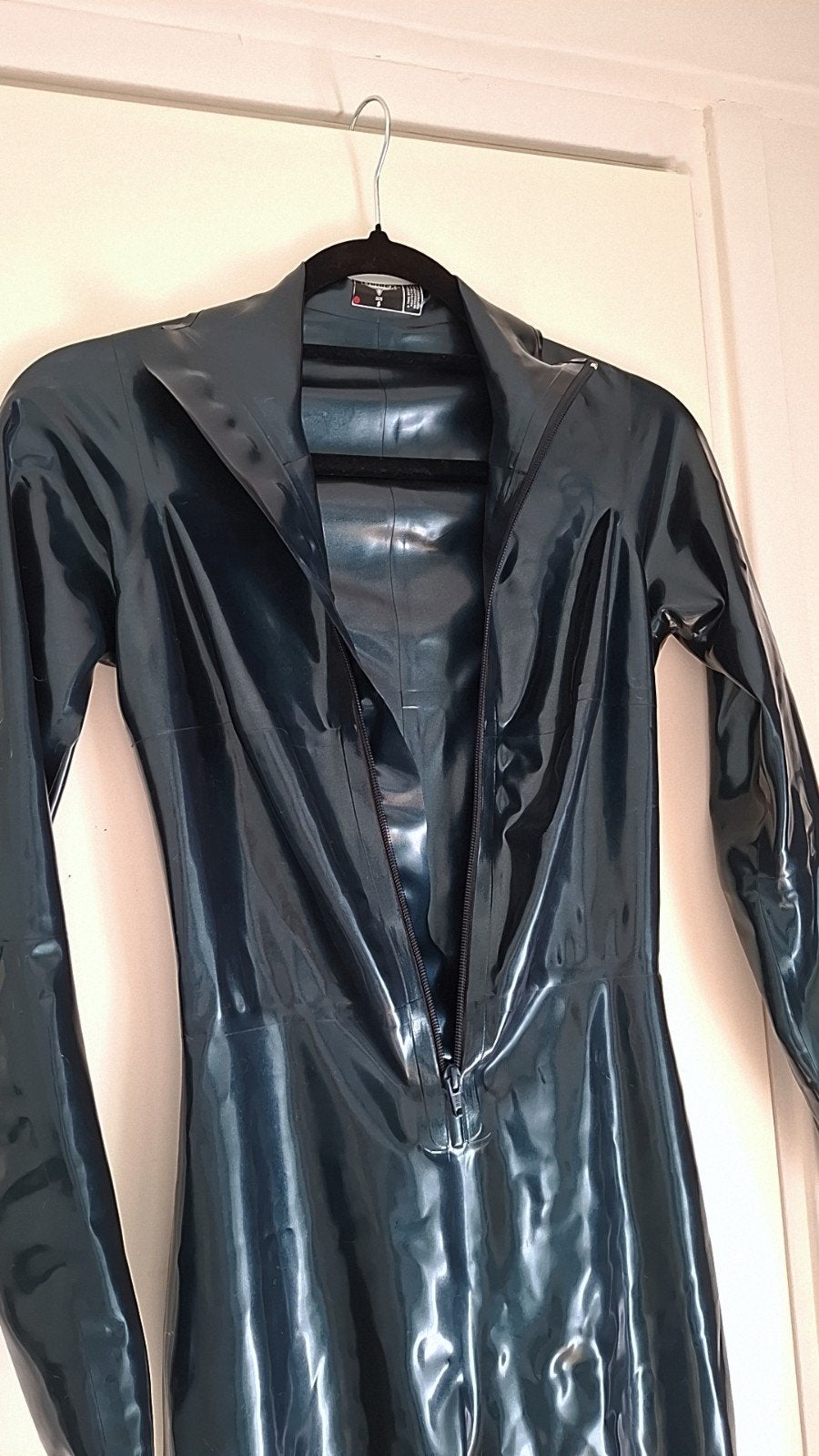 Libidex Latex Catsuit Metallic Blue Maat S, Kleding | Dames, Ophalen, Kostuum of Pak, Blauw, Libidex