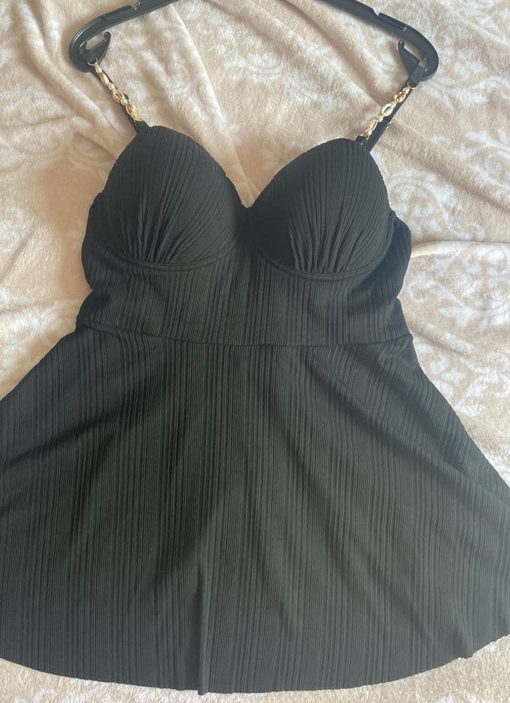 Tankini zwart boven deel met beugels 44/46, Verzenden, Nieuw, Zwart