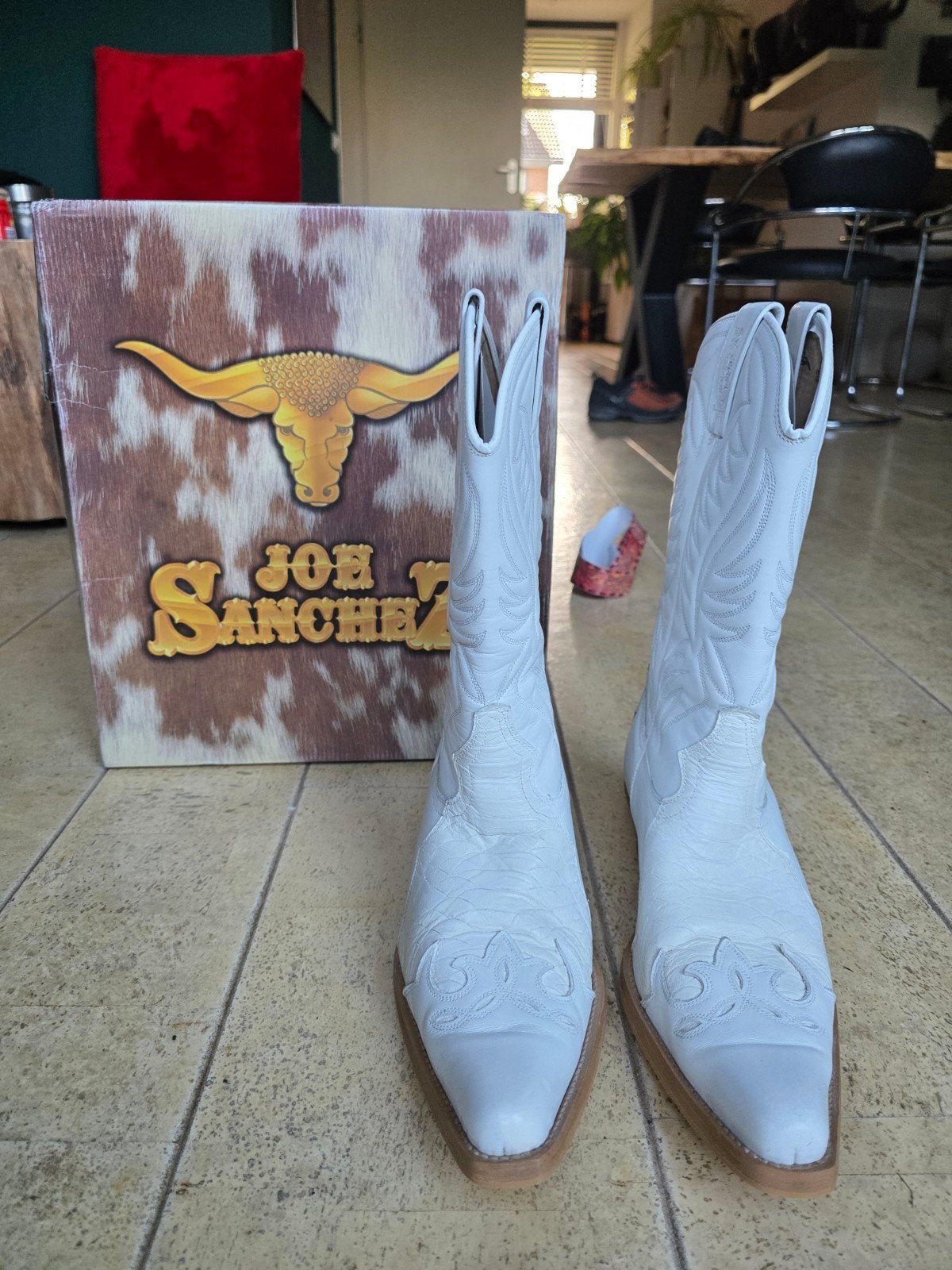 Joe Sanchez cowboy boots mt 42. Nieuw. Wit. Western laarzen, Kleding | Heren, Wit, Boots, Nieuw, Ophalen of Verzenden