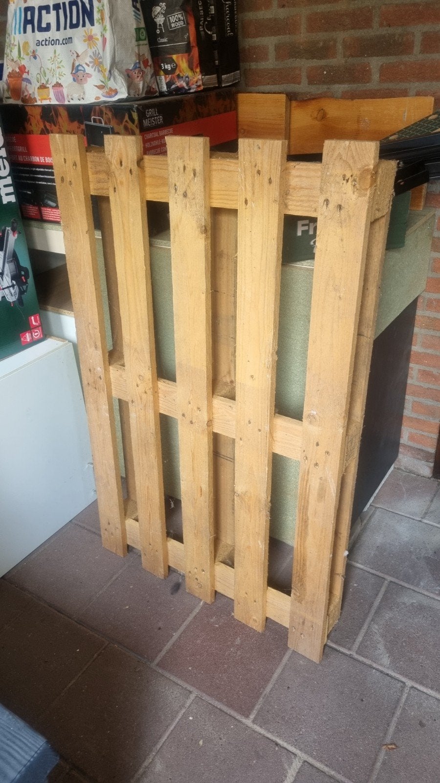 Pallet, Ophalen, Palen, Nieuw, Hardhout