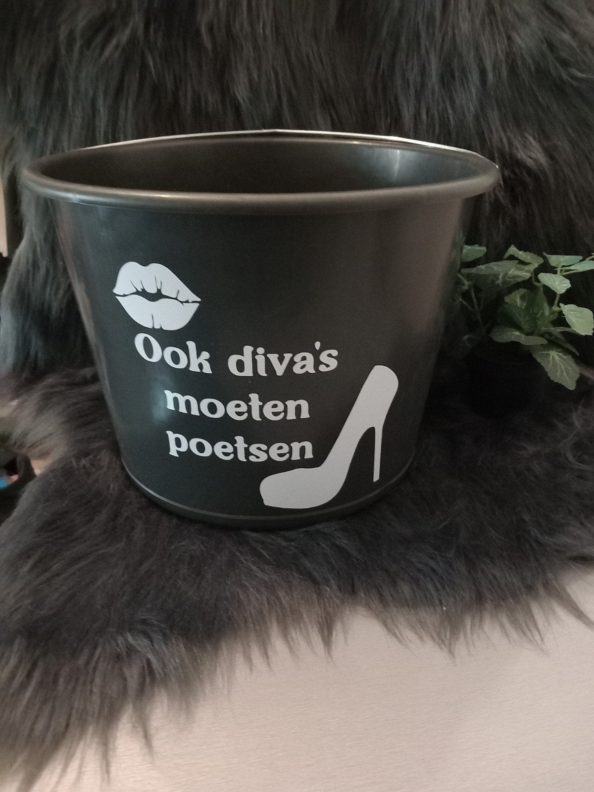 Emmer met opdruk - Diverse leuke teksten en designs, Ophalen of Verzenden, Nieuw, Kunststof, Met handgreep