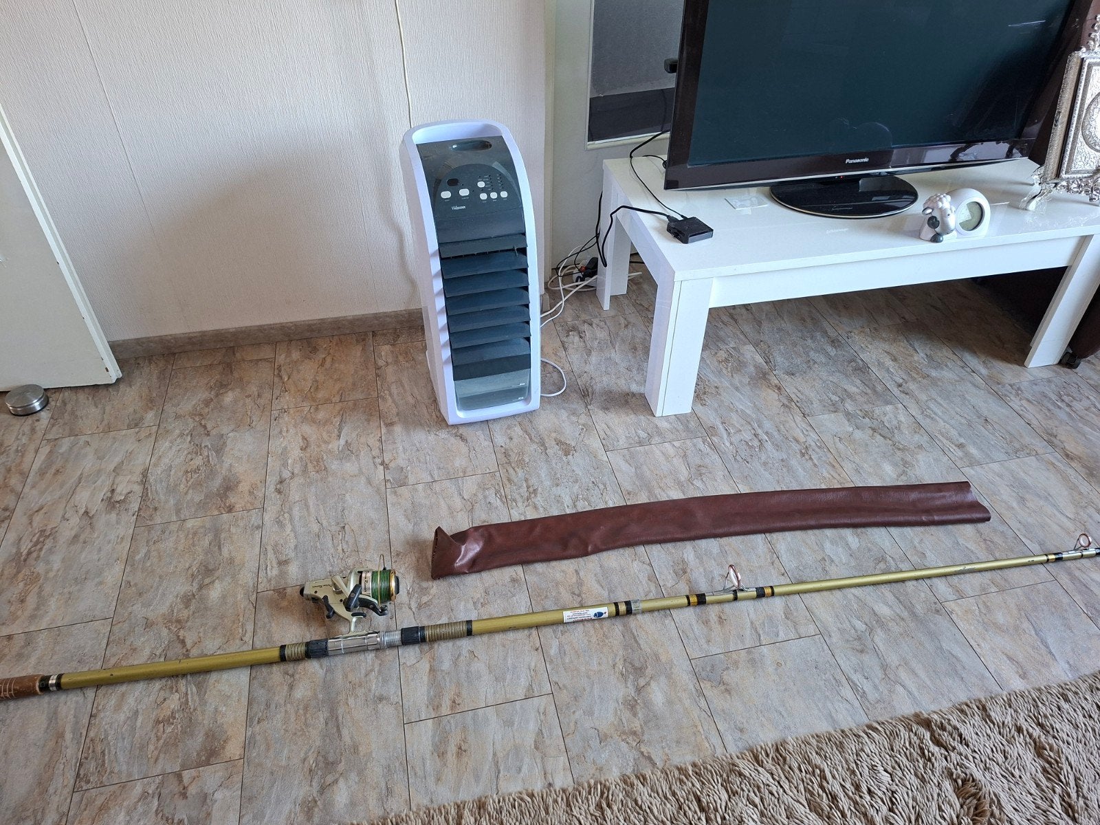 Zeehengel met Ultimate Dream Runner molen en lijn, Ophalen, Gebruikt, Complete hengel