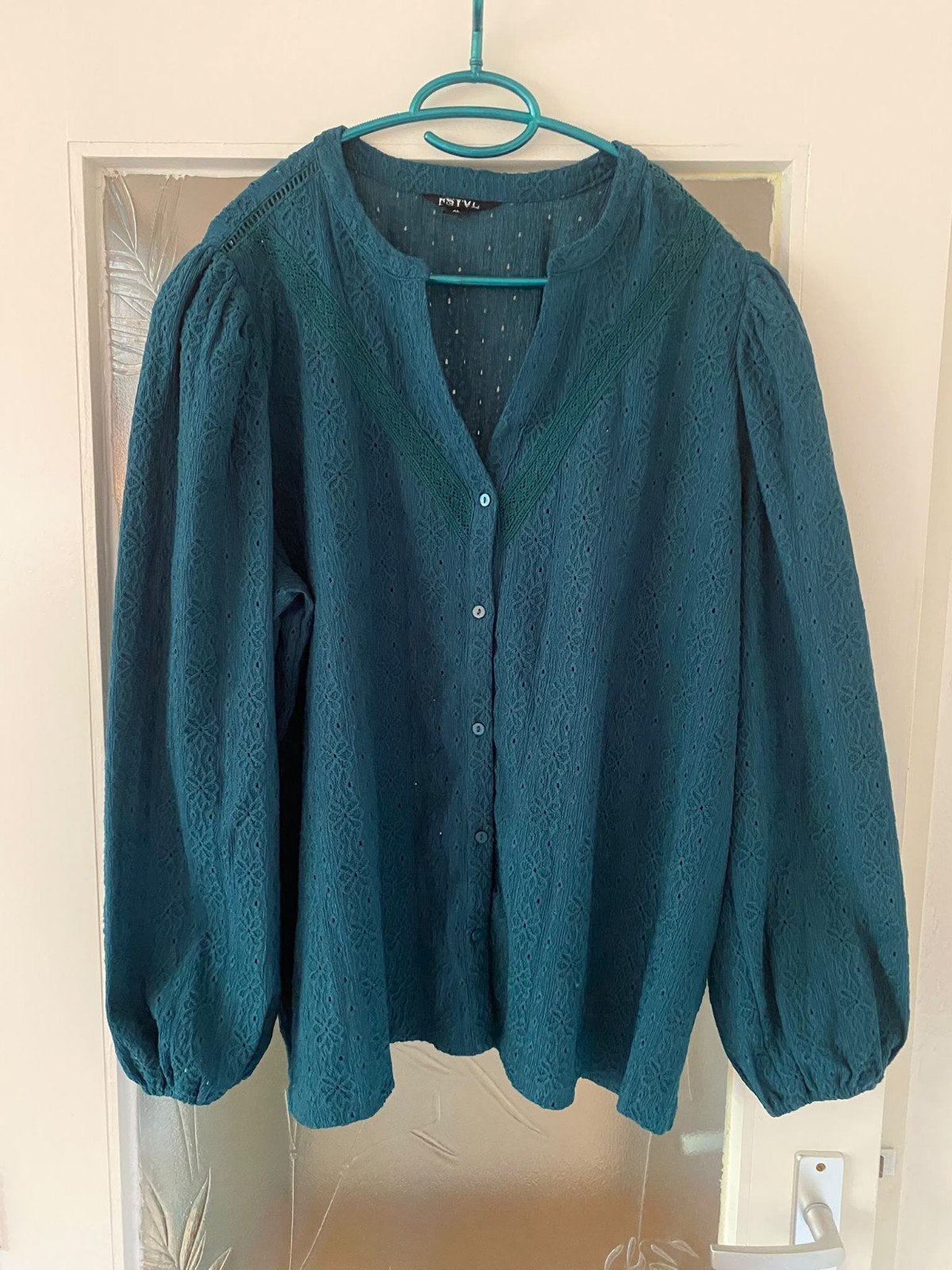 groene blouse ms mode maat xl, Ophalen of Verzenden, Zo goed als nieuw, Maat 46/48 (XL) of groter, Groen