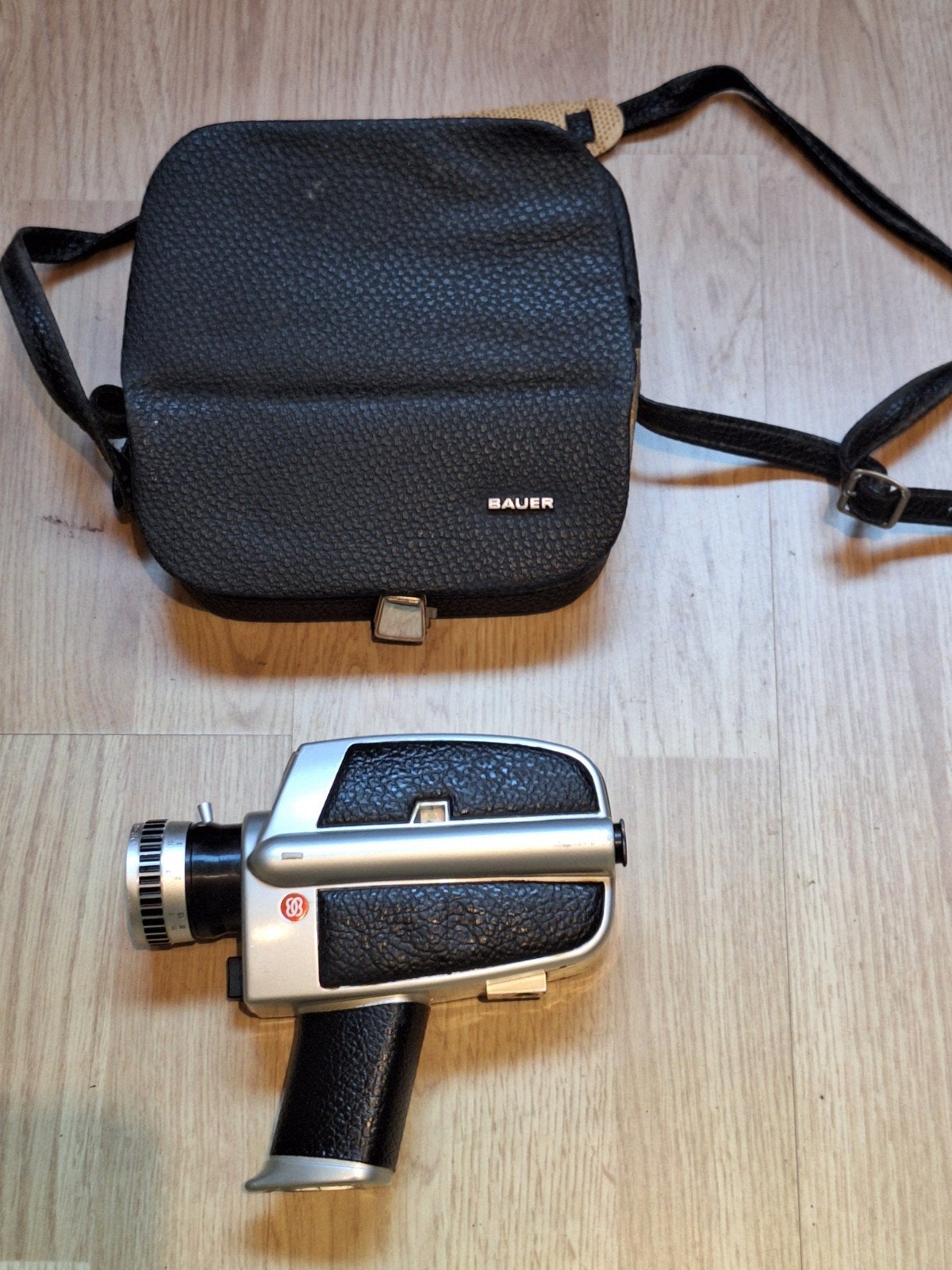 Vintage Bauer Super C3 filmcamera met Cima 1000W filmlamp, Ophalen of Verzenden, 8mm, Camera