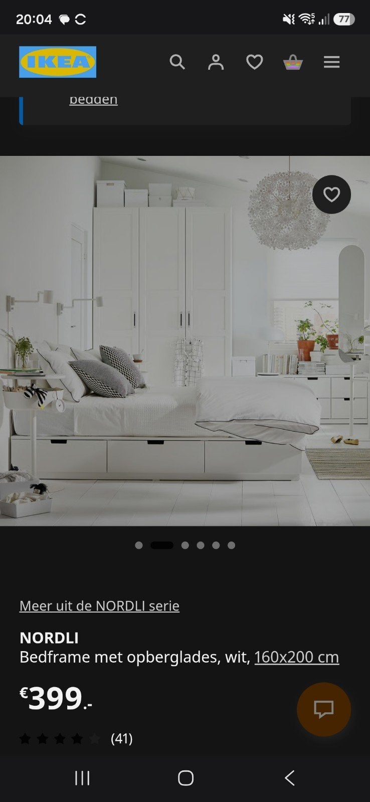 Bedframe met opberglades 160x200 wit., Ophalen, Gebruikt, Tweepersoons, Bedbodem