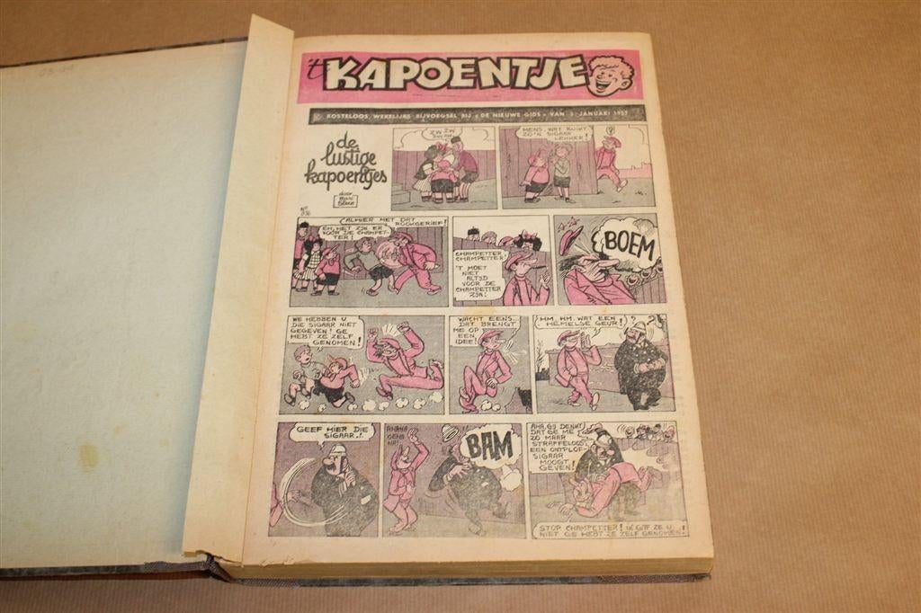 \'t Kapoentje Jaargang 1957 — Marc Sleen, Zeldzaam, Eén stripboek, Ophalen of Verzenden, Gelezen