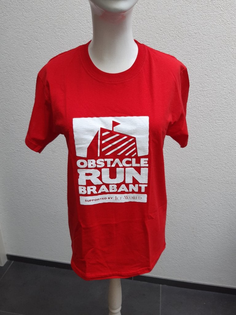 T-SHIRT, OBSTACLE RUN, FRUIT OF THE LOOM, MAAT S, Ophalen of Verzenden, Zo goed als nieuw, Korte mouw