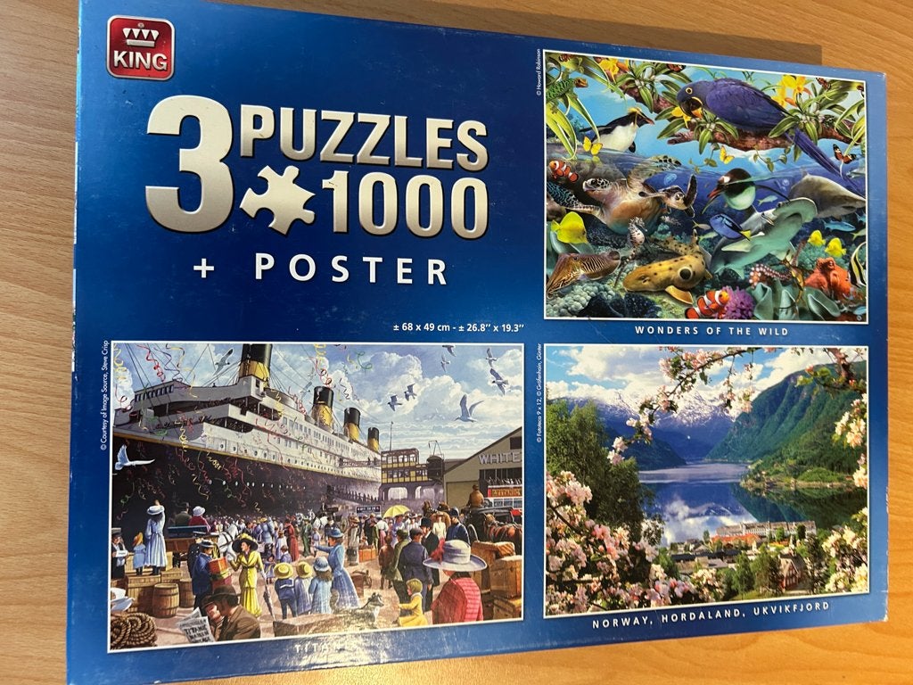 Puzzels, Ophalen, 500 t/m 1500 stukjes, Gebruikt, Legpuzzel