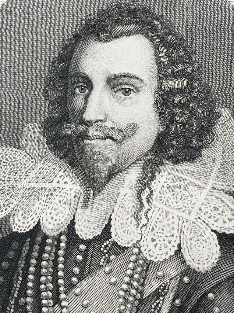 1850 - George Villiers hertog van Buckingham - Taurel P0695, Antiek en Kunst, Kunst | Etsen en Gravures, Ophalen of Verzenden