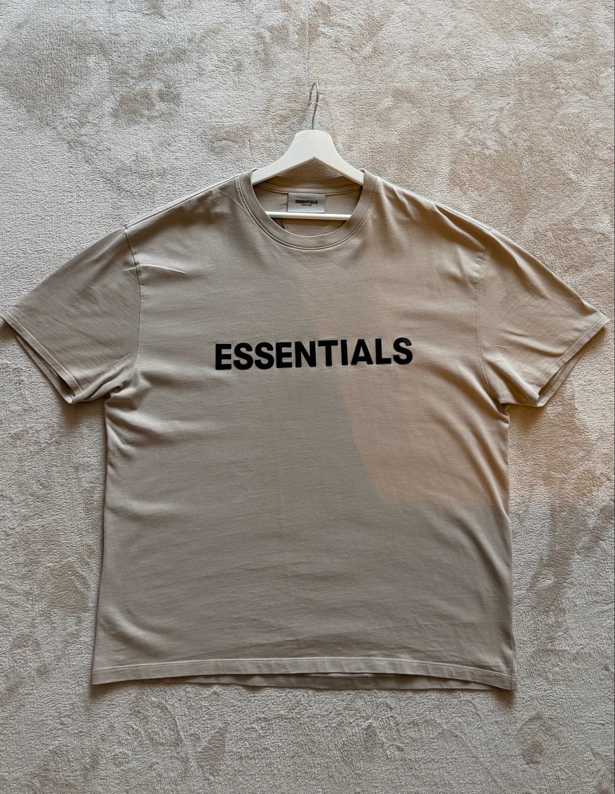 Essentials Fear of God T-shirt Maat M Beige, Ophalen of Verzenden, Zo goed als nieuw, Maat 48/50 (M), Beige