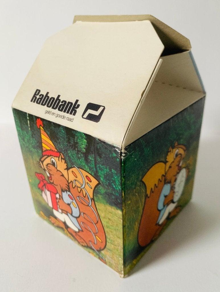 Oude Rabobank Jeugd Spaar Puzzel in kubusdoosje, Verzamelen, Ophalen of Verzenden, Gebruikt, Reclamebord
