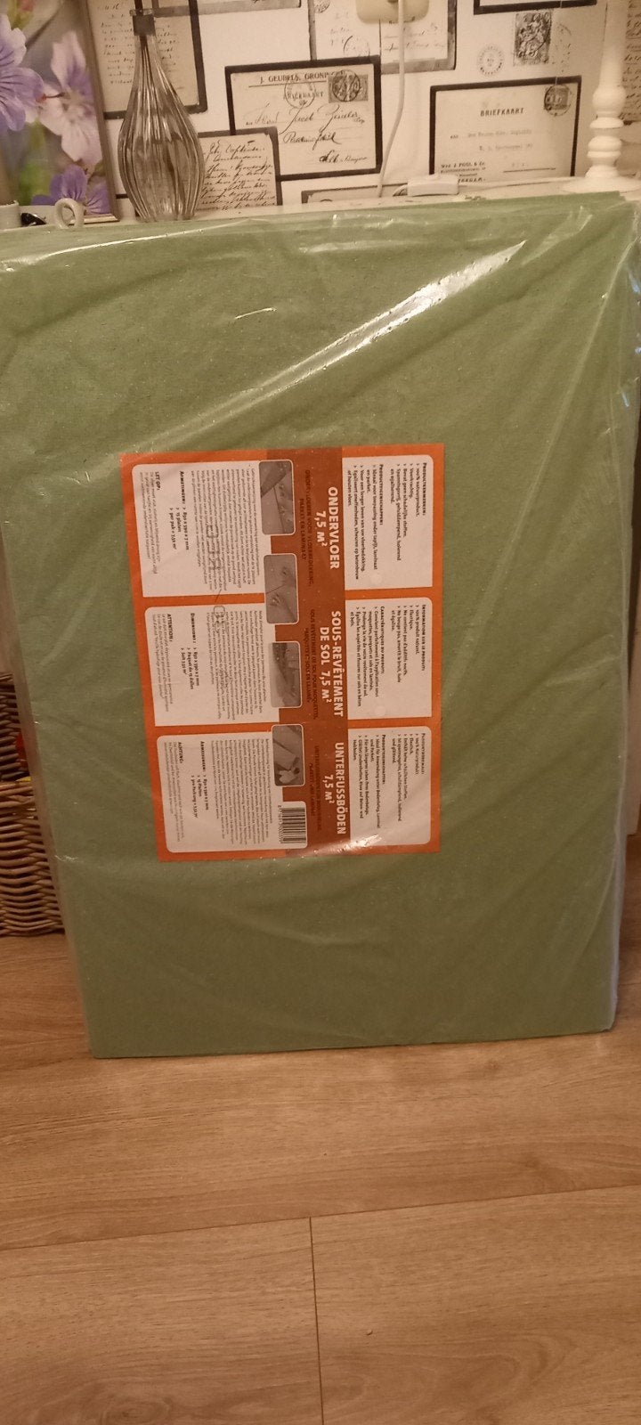 9 platen ondervloer 7,5 m² - Nieuw in verpakking, Ophalen, Nieuw, Kunststof, Overige typen