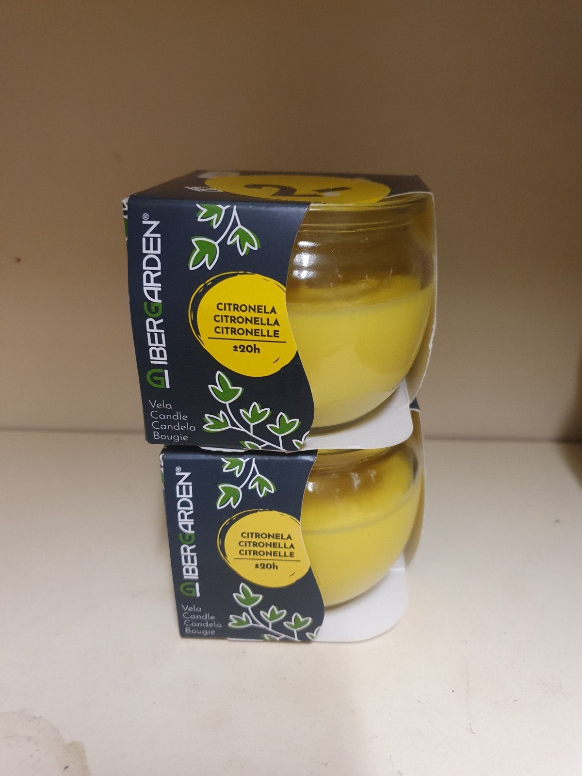 2 Nieuwe Citronella Kaarsen - IBER GARDEN (20h brandtijd), Ophalen of Verzenden, Nieuw, Overige materialen, Kaars