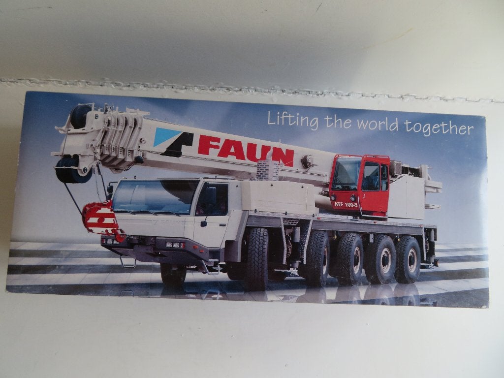 Faun ATF 100-5 2096 Conrad 1:50 Ruw Terrein kraan 5 assen, Ophalen of Verzenden, Nieuw, Hijskraan, Tractor of Landbouw, Conrad