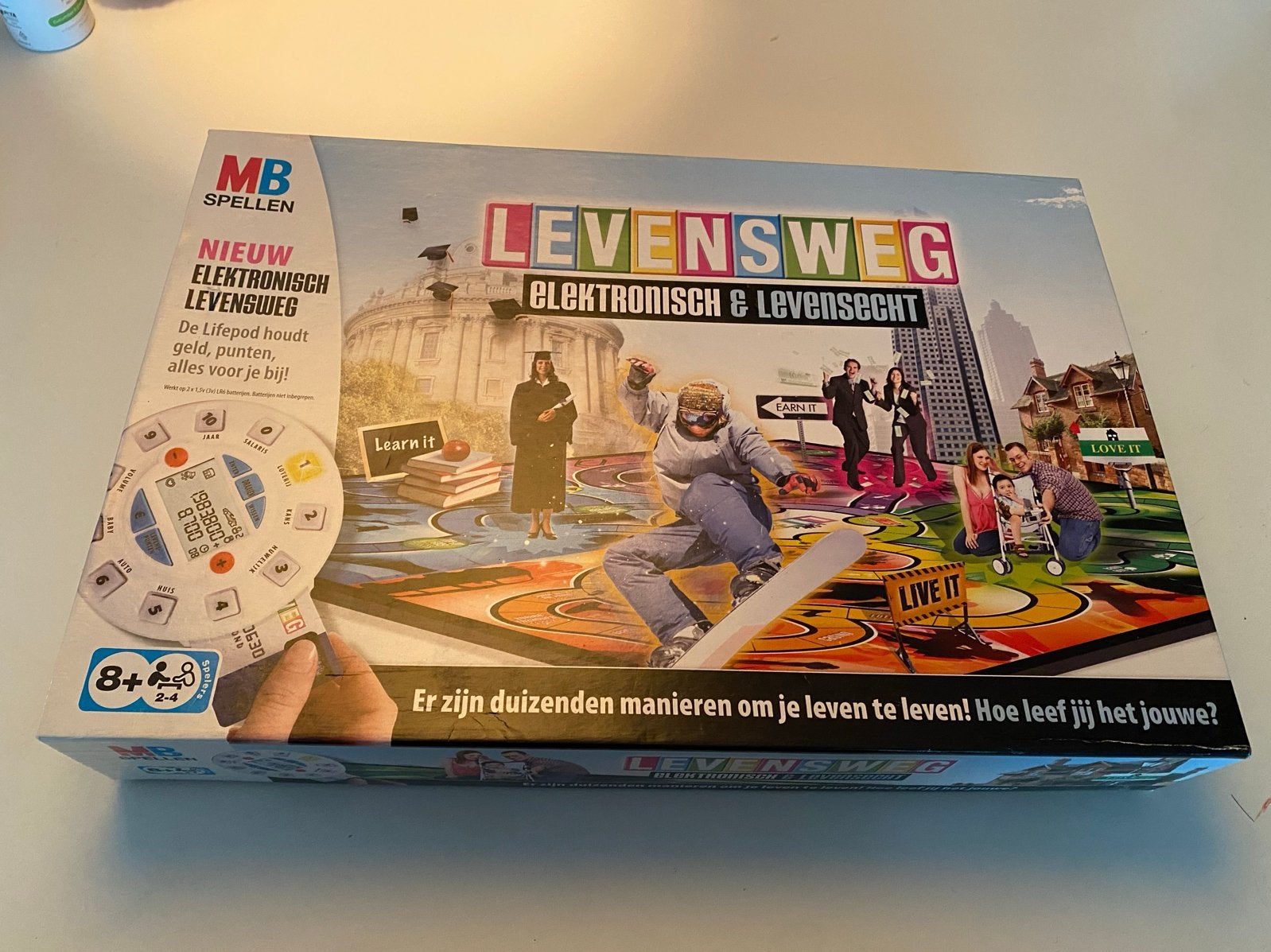Levensweg Elektronisch & Levensgroot Bordspel, Drie of vier spelers, Ophalen of Verzenden, Zo goed als nieuw