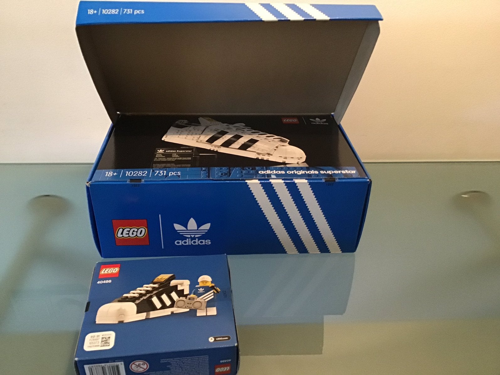 Lego Adidas 10282 + kleine set 40486, Kinderen en Baby's, Lego, Nieuw, Ophalen of Verzenden, Complete set