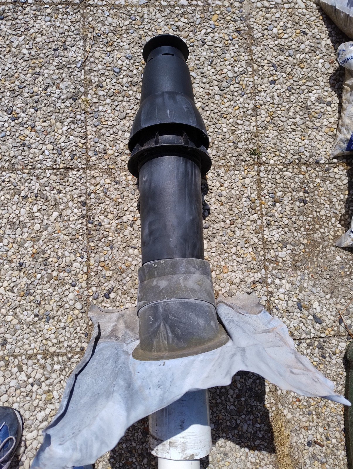 Rook gas afvoer (schuin dak), Doe-het-zelf en Verbouw, Ventilatie en Afzuiging, Ophalen, Gebruikt