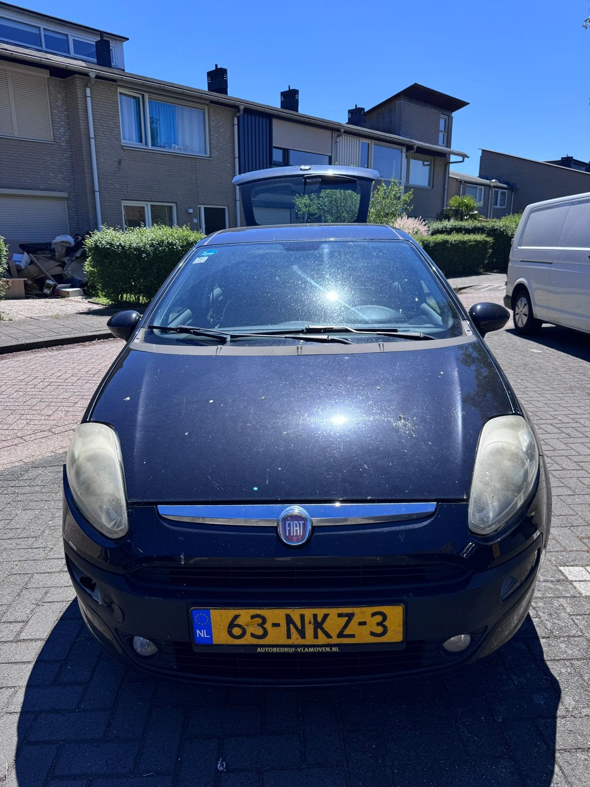Fiat Punto 1.3 Multijet 62KW 5DR 2010 Zwart, Auto's, Voorwielaandrijving, 28 km/l, 4 cilinders, Zwart