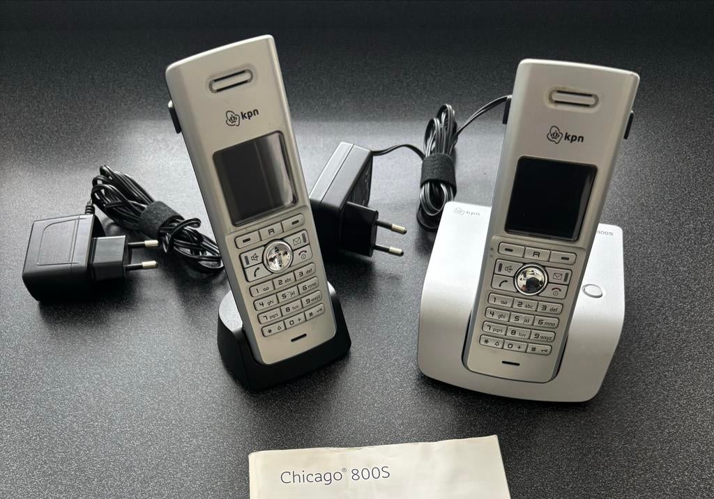 Draadloze KPN Chicago 800S, Ophalen of Verzenden, Gebruikt, 2 handsets