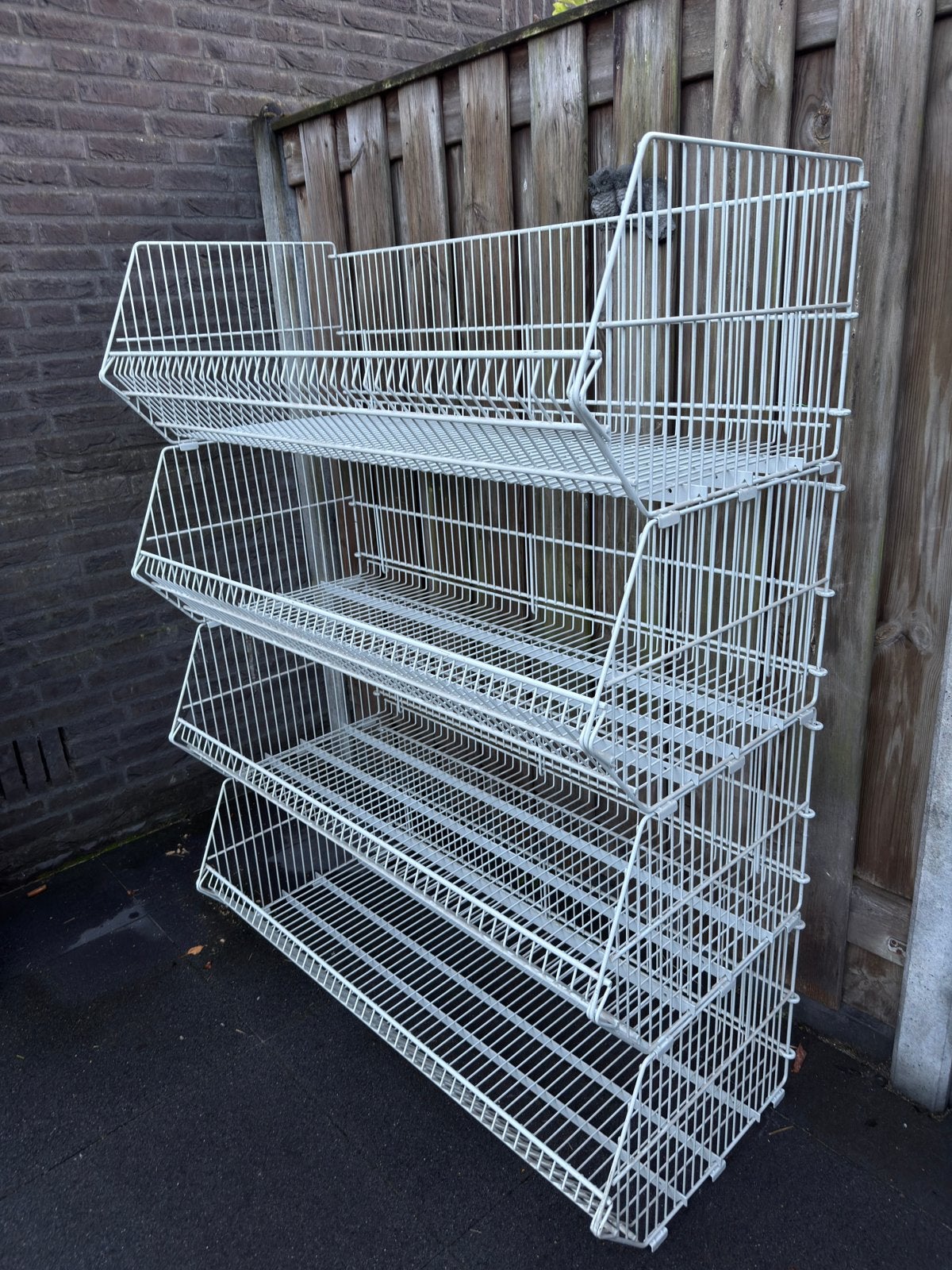 Partij 120cm draadmand grijpmand grijpbak stapelbaar, Ophalen, Gebruikt