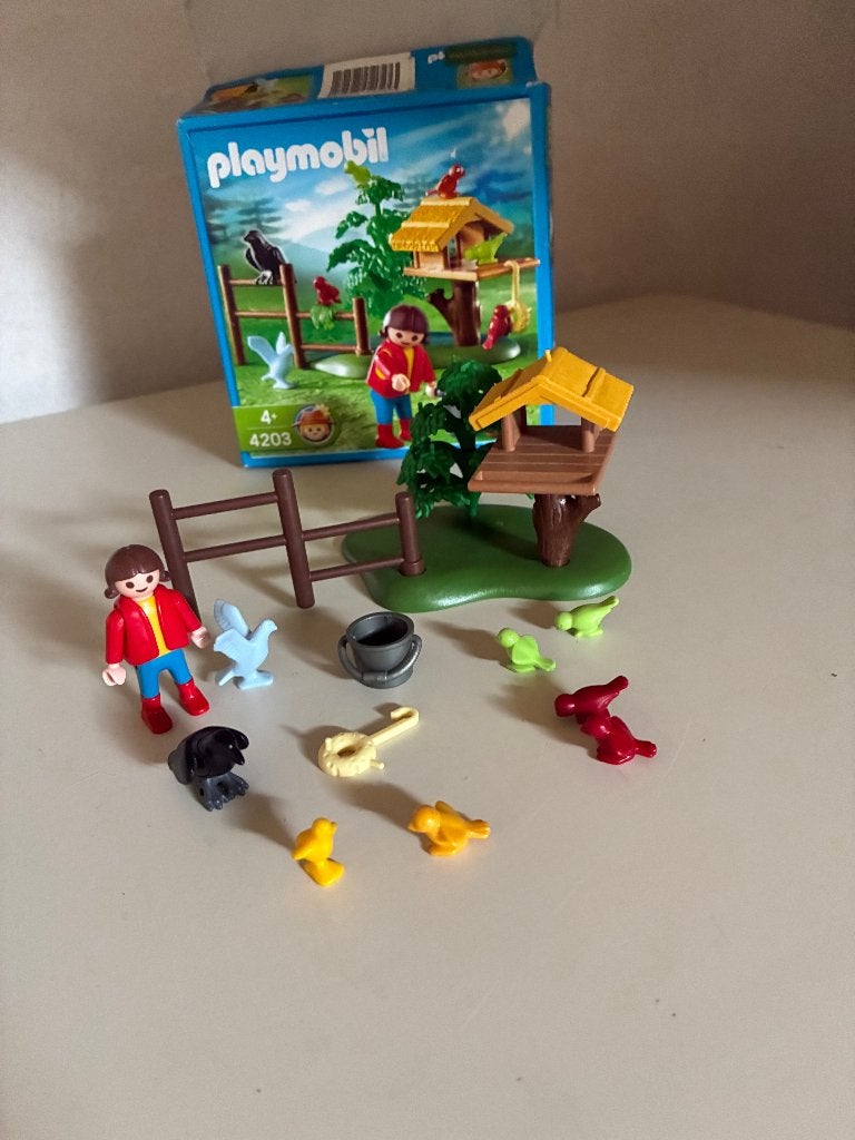 Playmobile Vogelvoederhuisje 4203, Kinderen en Baby's, Complete set, Ophalen of Verzenden, Zo goed als nieuw, Figuren