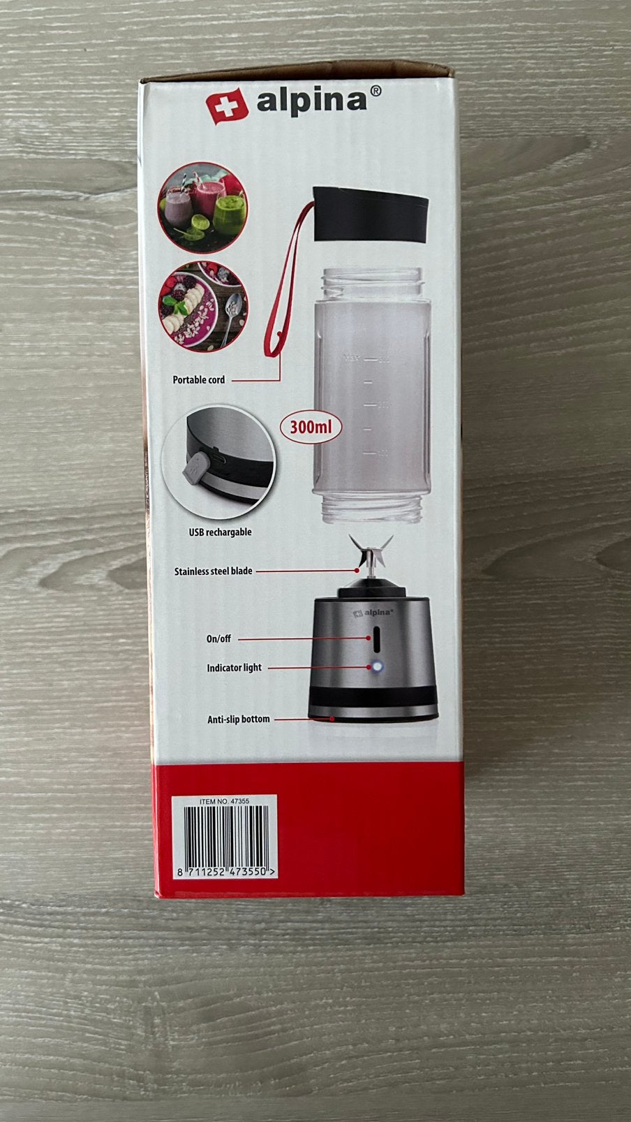 NIEUW Alpina smoothie maker, Witgoed en Apparatuur, Ophalen of Verzenden, Nieuw, Blender
