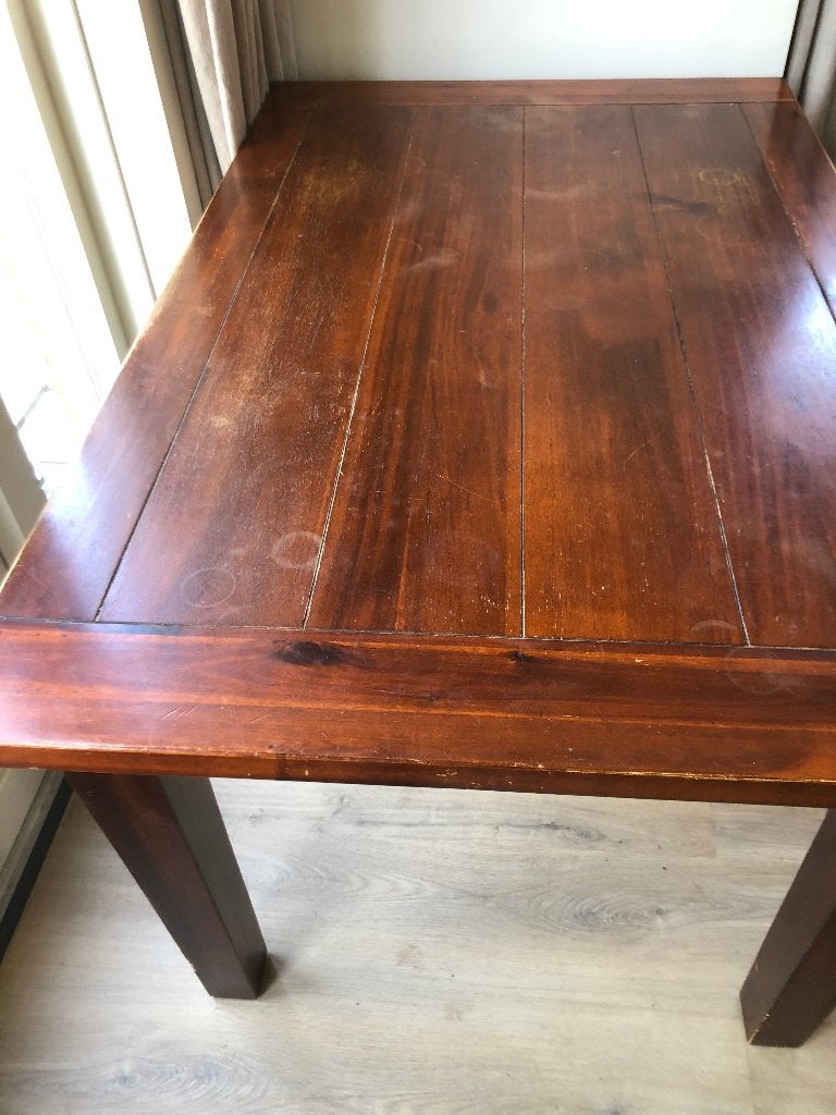 tafel met vier stoelen, Ophalen, Gebruikt, 100 tot 150 cm, 50 tot 100 cm