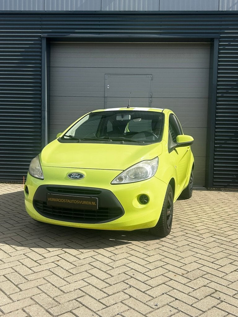Ford Ka 1.2 51KW 2010 Groen NAP|AIRCO|APK 28-04-2027, Auto's, Voorwielaandrijving, Stof, 4 cilinders, 4 stoelen
