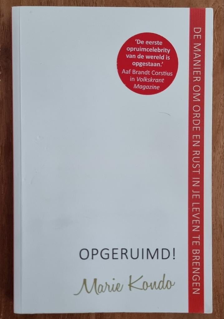 Opgeruimd! - Marie Kondo - opruimgoeroe - IGST, Boeken, Ophalen of Verzenden, Gelezen, Marie Kondo