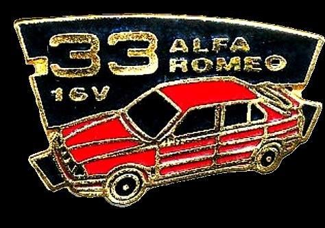 Alfa Romeo type 33 16V zwart, Verzenden, Nieuw, Transport, Speldje of Pin