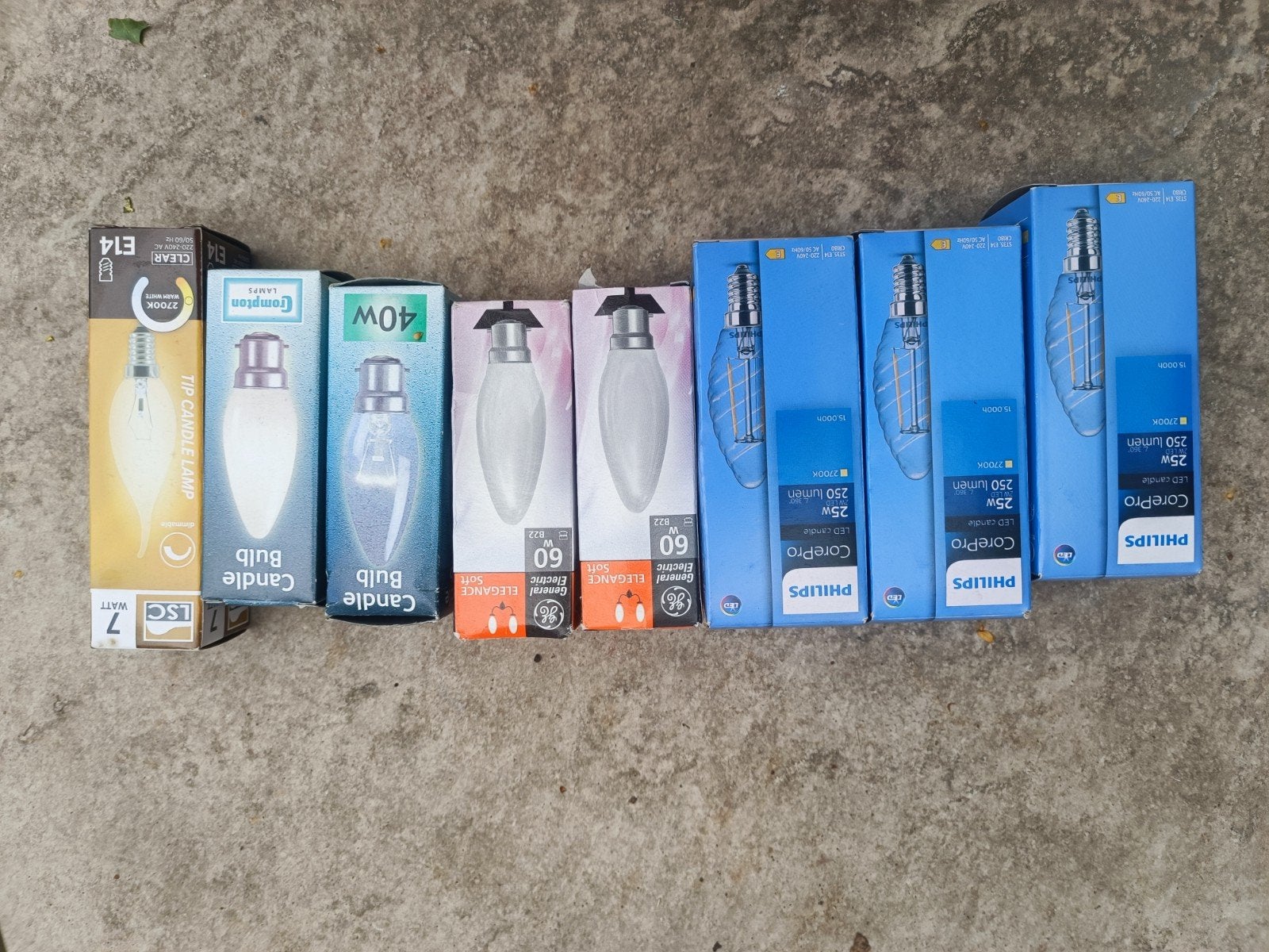 Diverse gloeilampen en LED kaarslampen E14, Ophalen of Verzenden