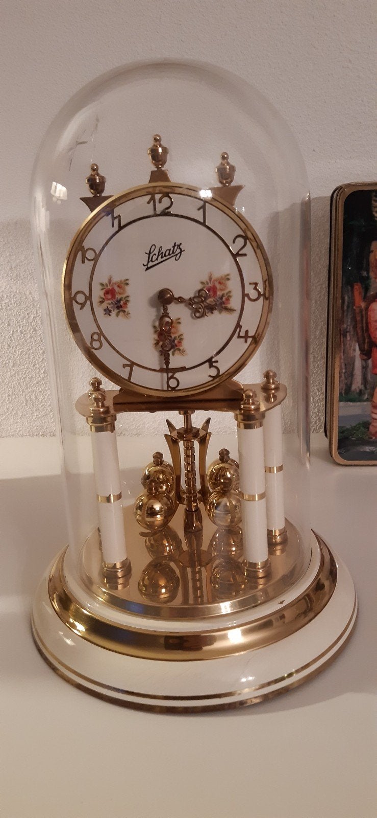 prachtige stolpklok SCHATZ, Antiek en Kunst, Ophalen of Verzenden