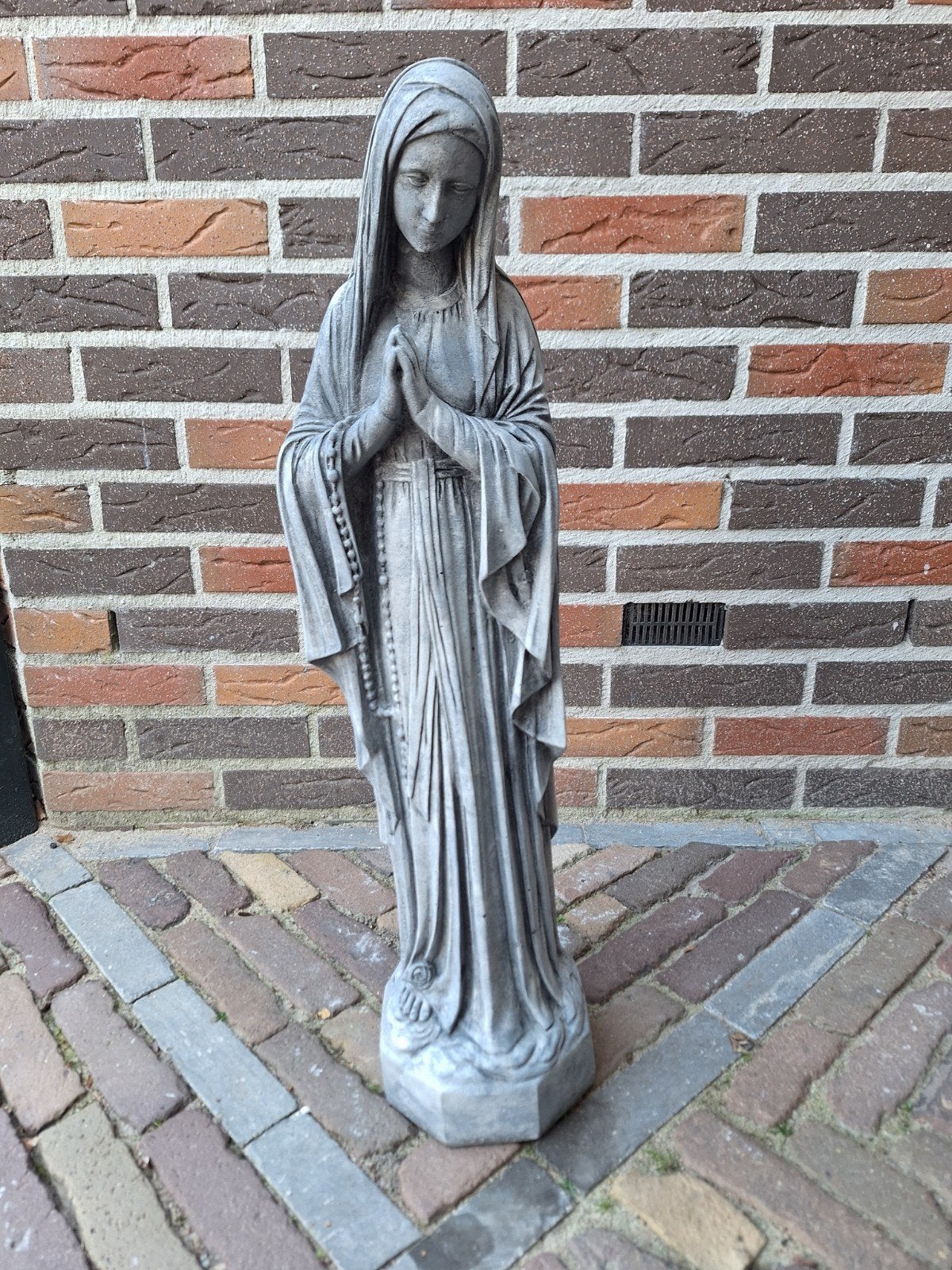 Betonnen Mariabeeld - 68 cm hoog, Tuin en Terras, Ophalen, Nieuw, Beton, Mensenbeeld