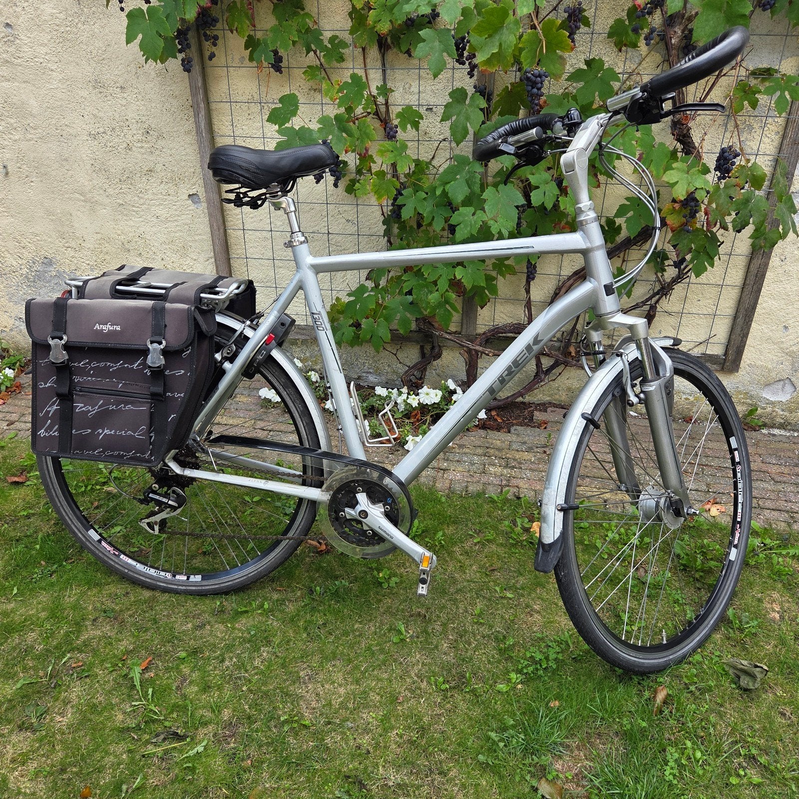 Trek T300 Alpha herenfiets 28 inch, 24 versnellingen, 61cm, 28 inch, Gebruikt, Vering, Velgrem