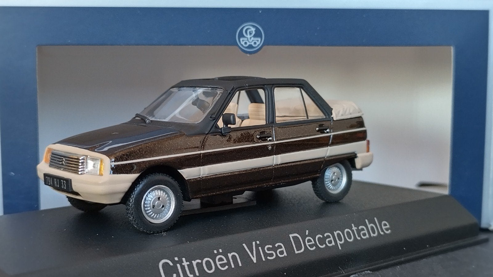 Citroen Visa Decapotable 1984  Vison Brown 1:43 Norev Pol, Auto, Verzenden, ., Nieuw