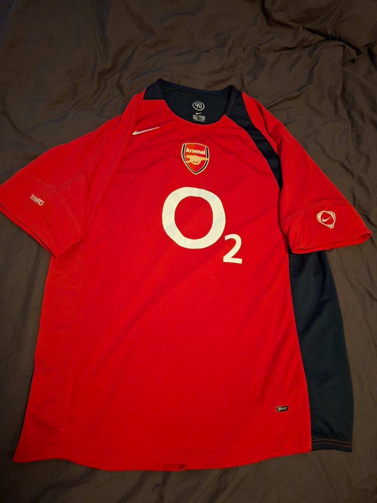 Arsenal shirt uit 2004, Maat L, Ophalen of Verzenden, Zo goed als nieuw, Shirt