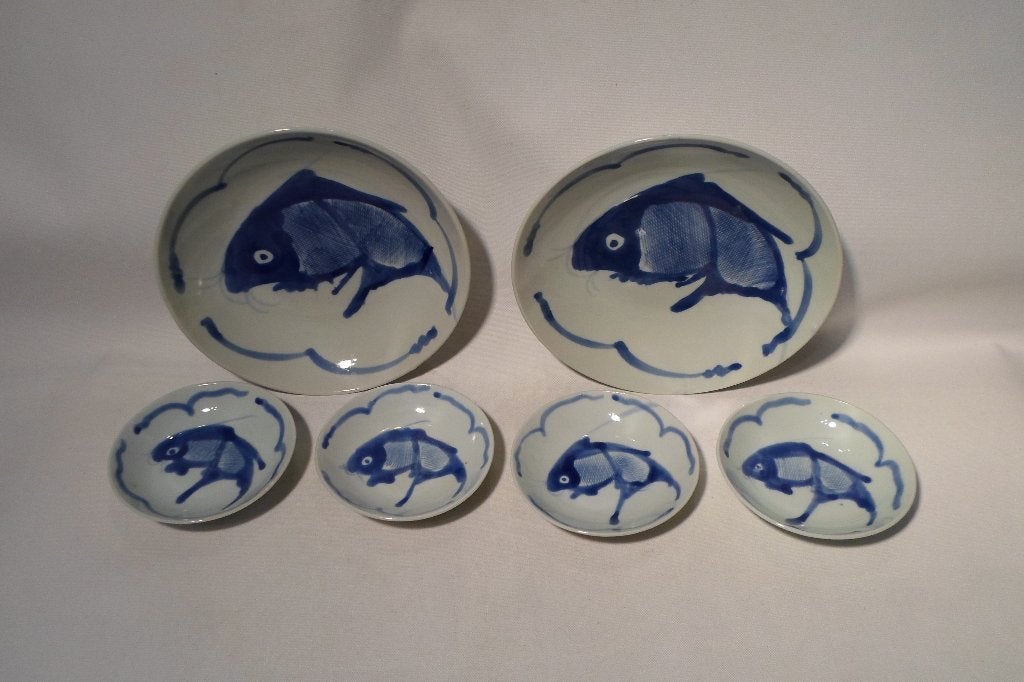 Chinese Schalen Koi Karper 6x, Ophalen of Verzenden