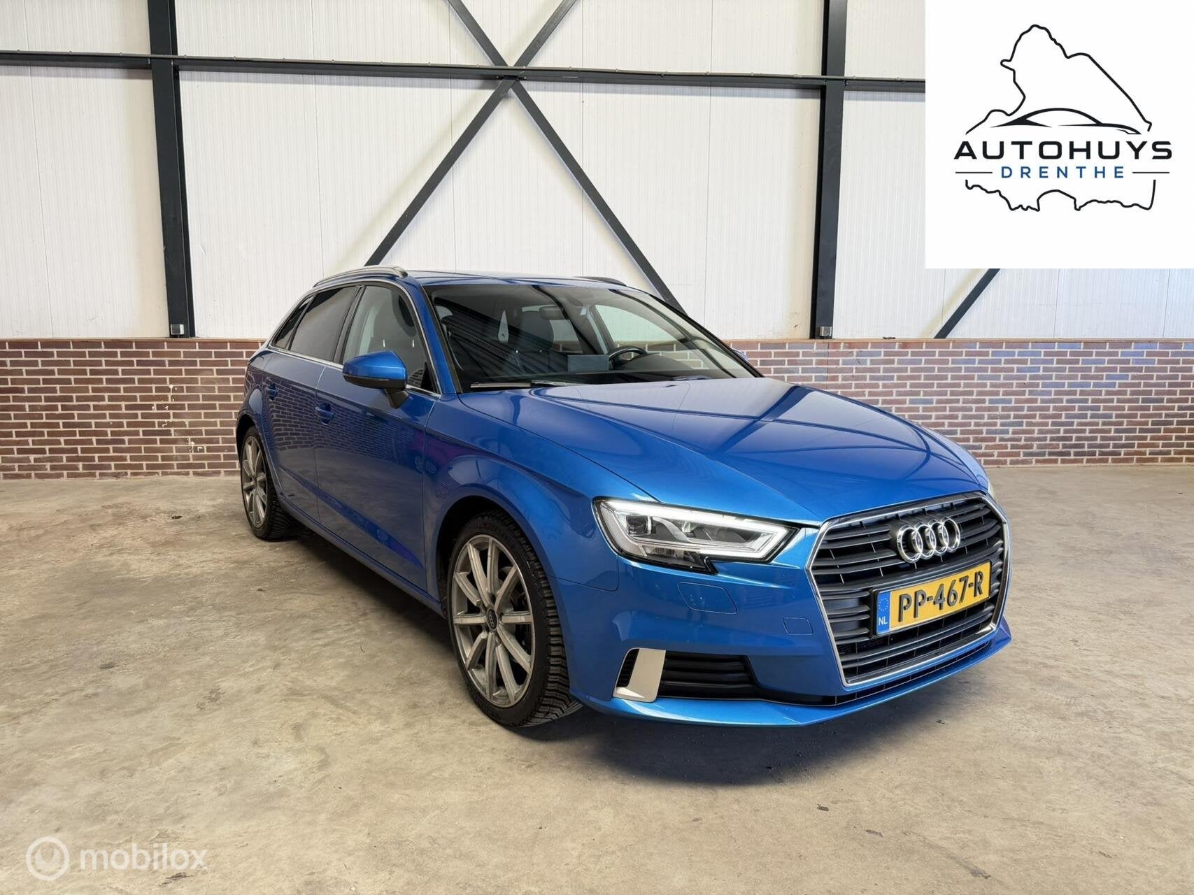 Audi A3 Sportback 1.0 TFSI Sport Lease Edition Virtual, Stof, Gebruikt, Euro 6, Blauw