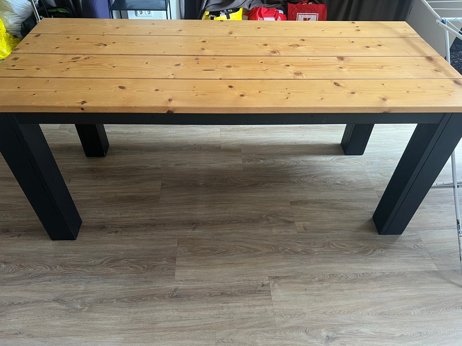 Eettafel 180x80, Ophalen, Gebruikt, 50 tot 100 cm, 150 tot 200 cm