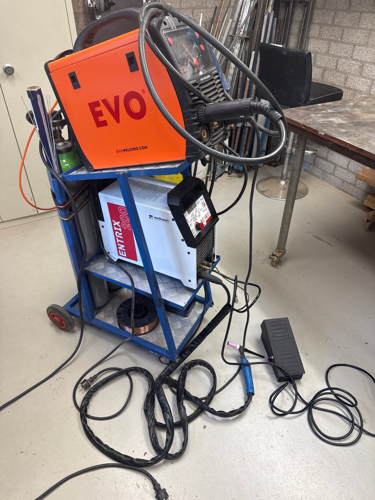 MIG  en tig Lasapparaten, Ophalen, Gebruikt, 150 tot 250 ampère, Inverter