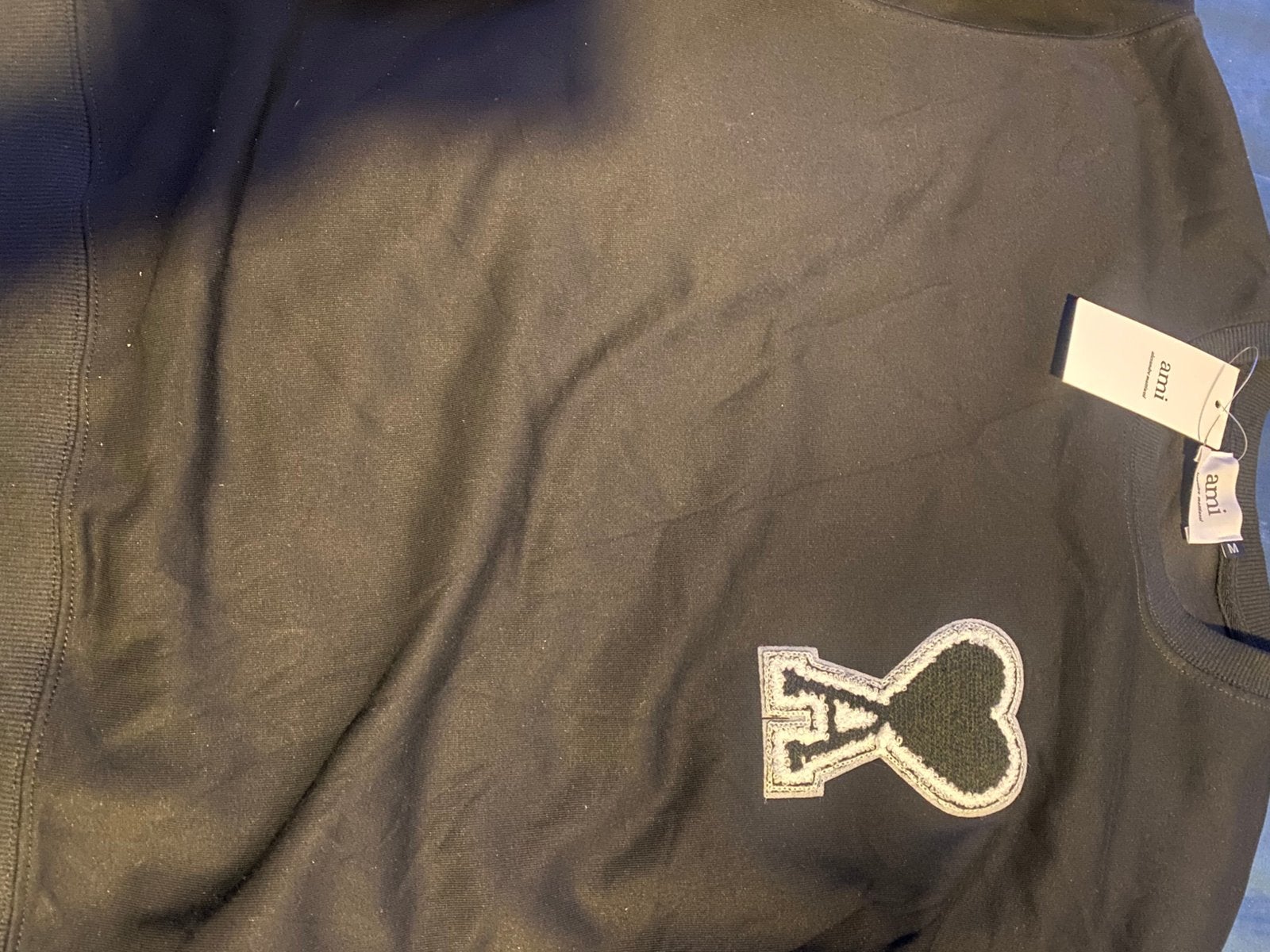 Ami trui zwart, Kleding | Heren, Truien en Vesten, Ophalen of Verzenden, Nieuw, Maat 48/50 (M), Zwart