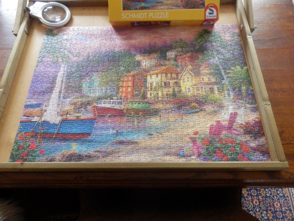 Schmidt puzzel - Chuck Pinson, Island Life, 1000 stukjes, Hobby en Vrije tijd, Denksport en Puzzels, Ophalen of Verzenden, 500 t/m 1500 stukjes