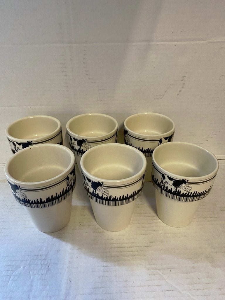 6 bekers van Excellent Souvenir, Keramiek, Ophalen of Verzenden, Zo goed als nieuw, Overige stijlen