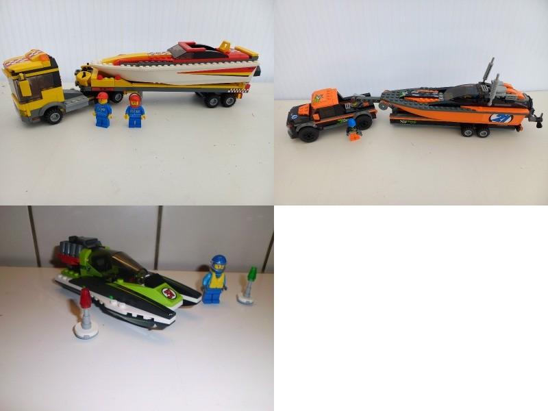 10. Lego City Speedboten set (3 sets), Kinderen en Baby's, Speelgoed | Duplo en Lego, Compleet, Lego, Ophalen of Verzenden, Complete set