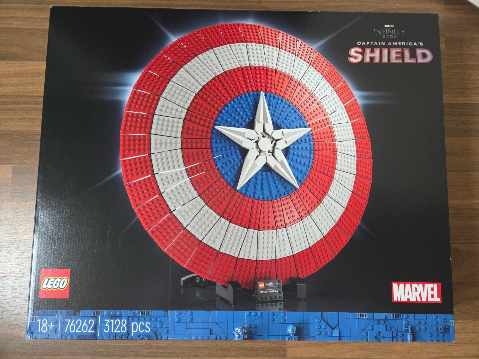 LEGO Marvel Captain America's Shield 76262 - Nieuw in doos, Inclusief doos, Marvel, Lego, Nieuw