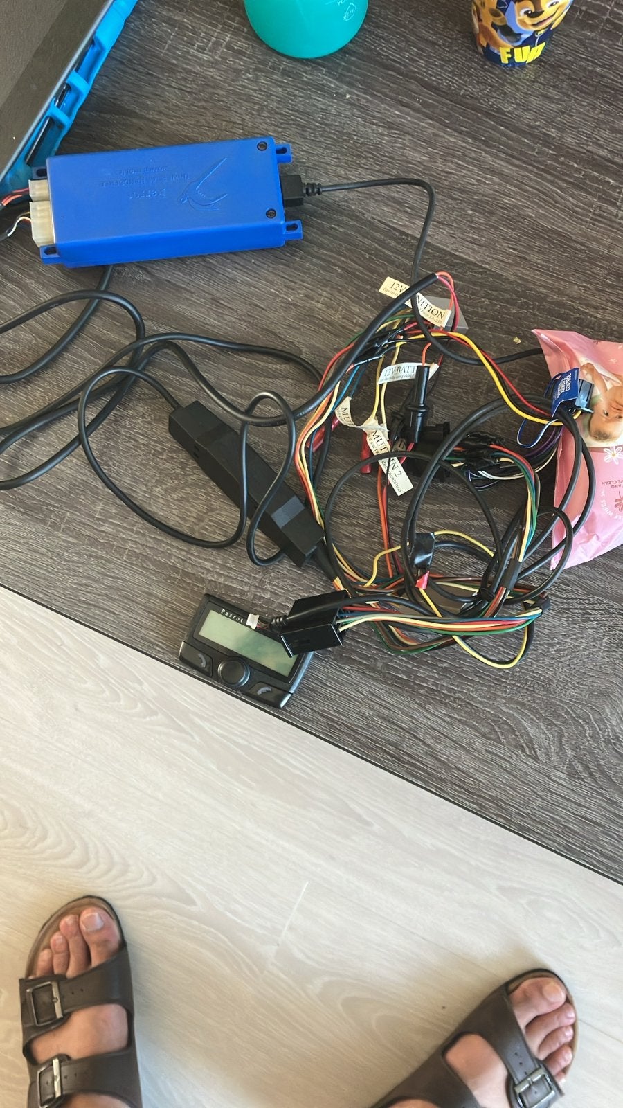 Parrot Carkit met bedieningspaneel en bekabeling, Ophalen of Verzenden, Gebruikt