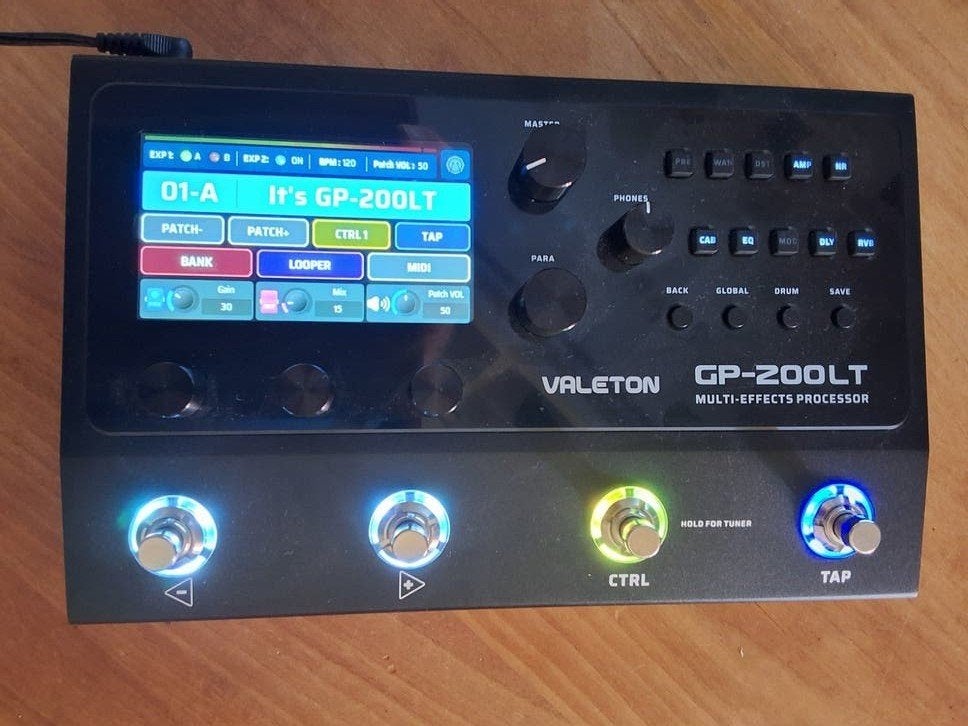 Valeton GP-200LT multi-effect processor, Ophalen of Verzenden, Zo goed als nieuw, Multi-effect